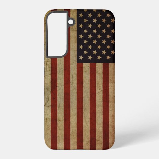 ヴィンテージグランジアメリカ国旗 SAMSUNG GALAXYケース (裏面)