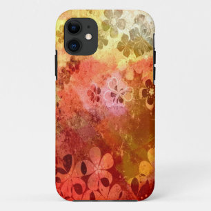 ヴィンテージグランジカラフル花柄2 iPhone 11 ケース