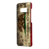 ヴィンテージグランジカリフォルニア州旗 Case-Mate iPhoneケース (裏面/左)