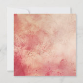 ヴィンテージグランジキャンドルライトリースクリスマス 招待状 (裏面)