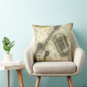 ヴィンテージグランジギターマイク枕 クッション (椅子)