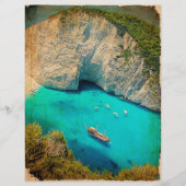 ヴィンテージグランジコーブスクラップブック紙 (正面)