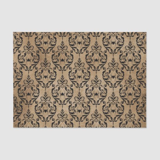 ヴィンテージグランジゴシックスパイダーとくもの巣 薄葉紙 (正面)