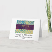 ヴィンテージグランジサンキューカード サンキューカード (裏面)