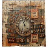 ヴィンテージグランジシャワーカーテン シャワーカーテン (正面)