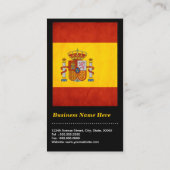 ヴィンテージグランジスペイン国旗 – バンデラデエスパーニャ 名刺 (裏面)