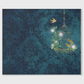 ヴィンテージグランジダマスクバードケージ ラッピングペーパー (フラット)