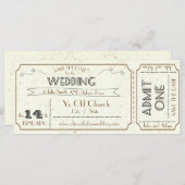 ヴィンテージグランジチケット日付の保存 (正面/裏面)