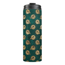 ヴィンテージグランジティール（緑がかった色）と金ゴールド孔雀