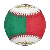 ヴィンテージグランジテクスチャのメキシコカスタムン国旗 野球ボール (正面)