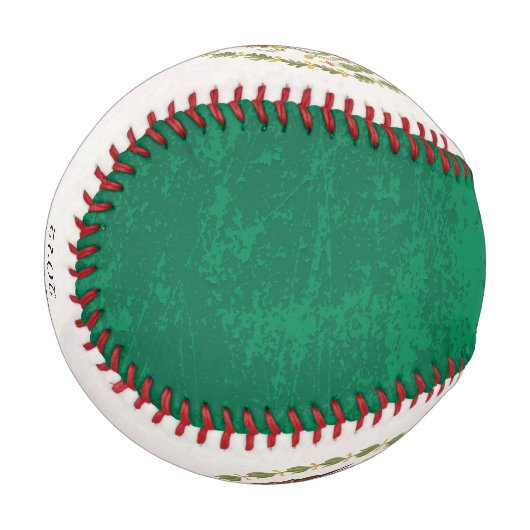 ヴィンテージグランジテクスチャのメキシコカスタムン国旗 野球ボール (正面左)