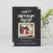 ヴィンテージグランジテレビの誕生日 招待状 (スタンド正面)