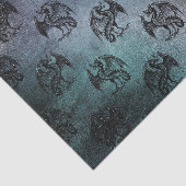 ヴィンテージグランジドラゴンパターン 薄葉紙 (詳細)