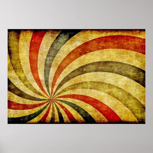 ヴィンテージグランジバックグラウンドをカーニバル回路として ポスター (正面)