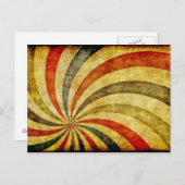 ヴィンテージグランジバックグラウンドをカーニバル回路として ポストカード (正面/裏面)