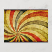 ヴィンテージグランジバックグラウンドをカーニバル回路として ポストカード (正面)