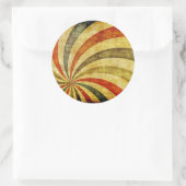 ヴィンテージグランジバックグラウンドをカーニバル回路として ラウンドシール (バッグ)