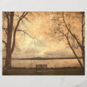 ヴィンテージグランジパークBench Treesテクスチ素朴ャ (正面)