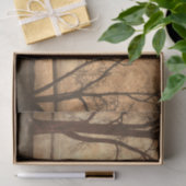 ヴィンテージグランジパークBench Treesテクスチ素朴ャ 薄葉紙 (ギフト)