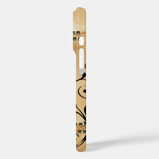 ヴィンテージグランジフェイク爪、 ネイルヘッドモノグラム Case-Mate iPhoneケース (裏面 / 左)