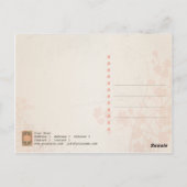 ヴィンテージグランジフラワー – はがき (裏面)