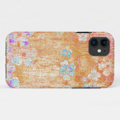 ヴィンテージグランジフローラ壁背景グラフィック Case-Mate iPhoneケース (裏面(横))