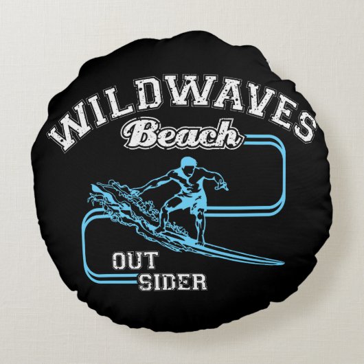 ヴィンテージグランジモノグラ動揺してム文字 ラウンドクッション (裏面)