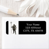 ヴィンテージグランジルネッサンス中世の騎士 ラベル (インサイチュ)