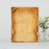 ヴィンテージグランジレシートスクラップブック紙 (スタンド正面)