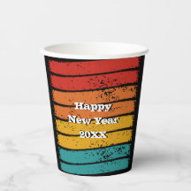 ヴィンテージグランジレトロサンセットハッピーニューイヤー20xx