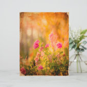 ヴィンテージグランジワイルドフラワースクラップブック紙 (スタンド正面)