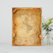 ヴィンテージグランジーマップスクラップブック紙 (スタンド正面)