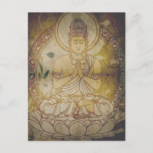 ヴィンテージグランジ仏 ポストカード (正面)