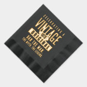 ヴィンテージグランジ動揺して誕生年 箔ナプキン (右)