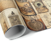 ヴィンテージグランジ包装紙 ラッピングペーパー (ロールコーナー)