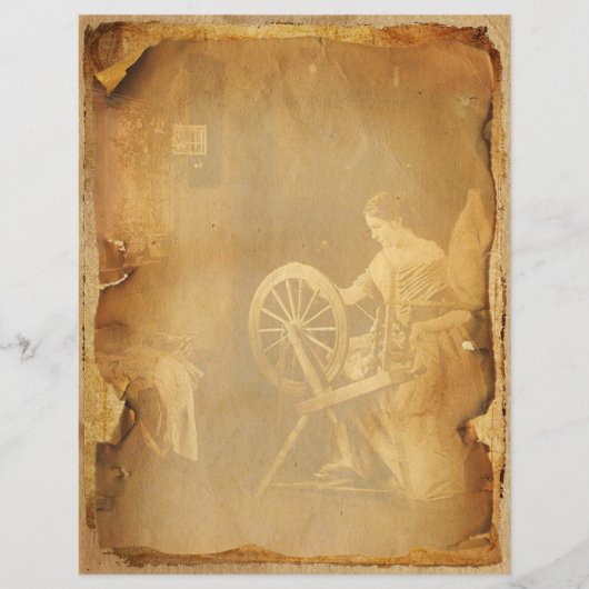 ヴィンテージグランジ回転車スクラップブック紙 (正面)