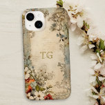 ヴィンテージグランジ工芸植物単図 Case-Mate iPhone 14ケース<br><div class="desc">ヴィンテージ芸術的スタイル緋色、白と埃の多い青い花とセージと茶色の葉を持つアーティザン動揺してパーチメントとオプションの文字フィールドあなたの名前またはモノグラムを持つ。</div>