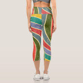 ヴィンテージグランジ抽象芸術クリーンアップ可能な背景。 カプリレギンス (裏面)