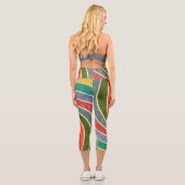 ヴィンテージグランジ抽象芸術クリーンアップ可能な背景。 カプリレギンス (裏面)