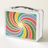 ヴィンテージグランジ抽象芸術クリーンアップ可能な背景。 メタルランチボックス (裏面)