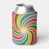 ヴィンテージグランジ抽象芸術クリーンアップ可能な背景。 缶クーラー (缶正面)