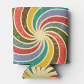 ヴィンテージグランジ抽象芸術クリーンアップ可能な背景。 缶クーラー (裏面)