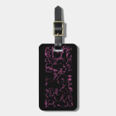 ヴィンテージグランジ抽象芸術大問題サウスウェスト ラゲッジタグ (正面縦)