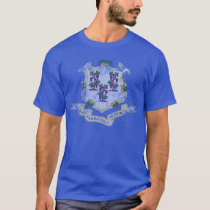 ヴィンテージグランジ状態フラグ(コネチカット) Tシャツ