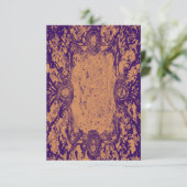 ヴィンテージグランジ空白の招待状カード 招待状 (スタンド正面)