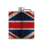 ヴィンテージグランジ素晴らしイギリスイギリス国旗のユニオン・ジャック フラスク (裏面)