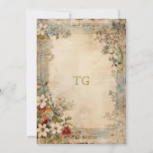 ヴィンテージグランジ職人の植物園 ノートカード (裏面)