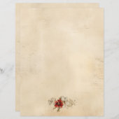 ヴィンテージグランジ職人パーチメント紙シート (正面/裏面)