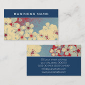 ヴィンテージグランジ花柄16 名刺 (正面/裏面)