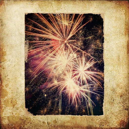ヴィンテージグランジ花火スクラップブック紙